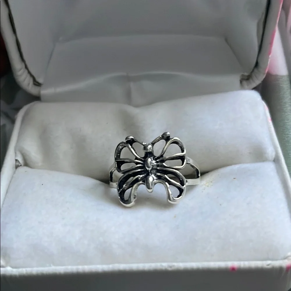 Silver Butterfly Rings Set - Picture 4 of 5